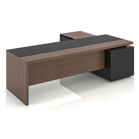 محصول میز مدریت bm3700 بینو با رنگبندی فندقی و مشکی تمام ام دی اف