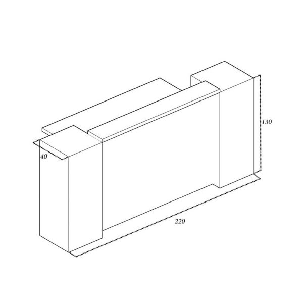 میز کانتر BL130 4